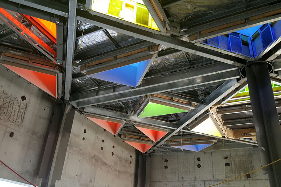 Mosque ceiling in Construction