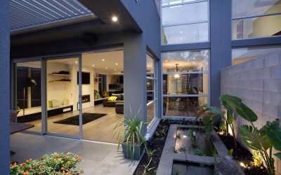 Kew House Backyard water feature 400x250