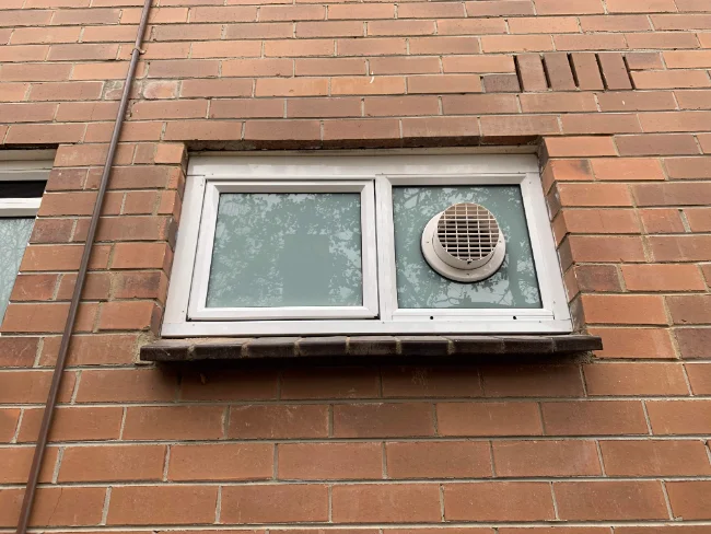 Body Corporate Window Replacement fan hole detail
