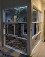 Swipe to see the transformation! 👀 We replaced the old sliding window with a sleek fixed/louvre combination for better airflow and cleaner lines. Fresh look, fresh breeze! #BeforeAndAfter #HomeUpgrade #WindowTransformation